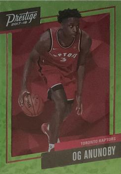 2017-18 Panini Prestige - Micro Etch Rookies Bright Green #23 OG Anunoby Front