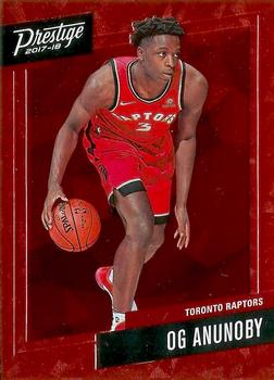 2017-18 Panini Prestige - Micro Etch Rookies Red #23 OG Anunoby Front