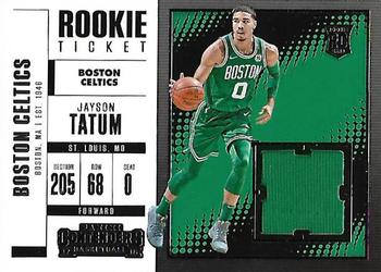 2017-18 Panini Contenders - Rookie Ticket Swatches #RTS-3 Jayson Tatum Front
