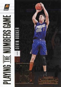 2017-18 Panini Contenders - Playing the Numbers Game #6 Devin Booker Front