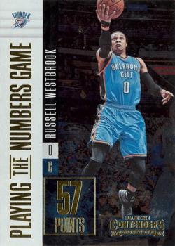 2017-18 Panini Contenders - Playing the Numbers Game #8 Russell Westbrook Front