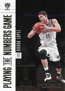 2017-18 Panini Contenders - Playing the Numbers Game #13 Brook Lopez Front