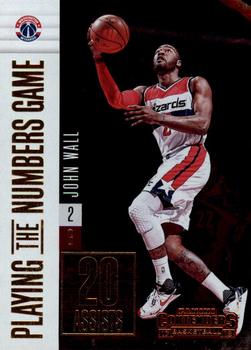 2017-18 Panini Contenders - Playing the Numbers Game #17 John Wall Front
