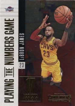 2017-18 Panini Contenders - Playing the Numbers Game #19 LeBron James Front