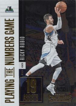 2017-18 Panini Contenders - Playing the Numbers Game #27 Ricky Rubio Front