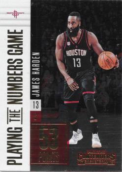 2017-18 Panini Contenders - Playing the Numbers Game #28 James Harden Front
