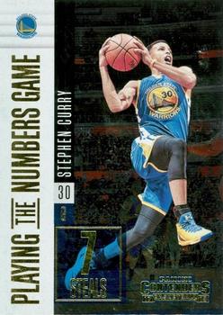 2017-18 Panini Contenders - Playing the Numbers Game #31 Stephen Curry Front