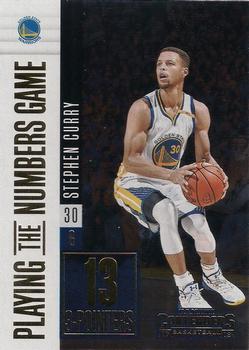2017-18 Panini Contenders - Playing the Numbers Game #33 Stephen Curry Front