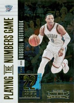 2017-18 Panini Contenders - Playing the Numbers Game #35 Russell Westbrook Front