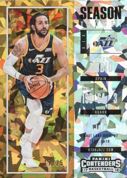 2017-18 Panini Contenders - Cracked Ice Ticket #64 Ricky Rubio Front