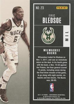 2017-18 Panini Contenders - The Finals Ticket #23 Eric Bledsoe Back