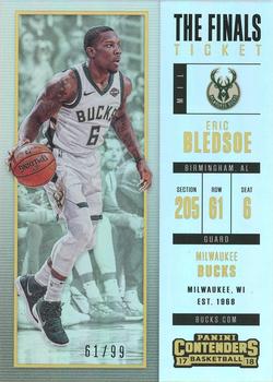 2017-18 Panini Contenders - The Finals Ticket #23 Eric Bledsoe Front