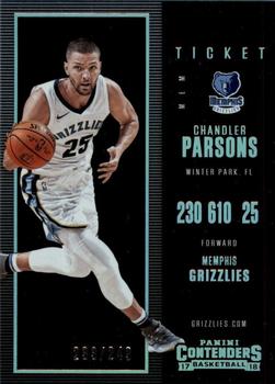 2017-18 Panini Contenders - Playoff Ticket #4 Chandler Parsons Front