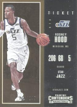 2017-18 Panini Contenders - Playoff Ticket #16 Rodney Hood Front