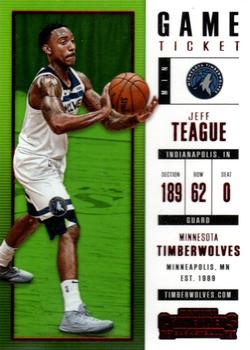 2017-18 Panini Contenders - Game Ticket #41 Jeff Teague Front