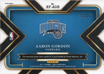 2017-18 Panini Select - X-Factor Memorabilia Tie-Dye Prizms #XF-AGR Aaron Gordon Back