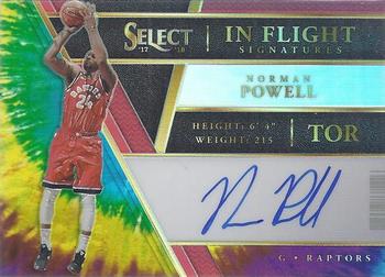2017-18 Panini Select - In Flight Signatures Tie-Dye Prizms #IF-NP Norman Powell Front