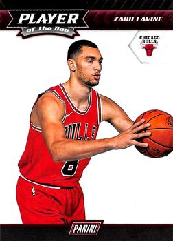 2017-18 Panini Player of the Day #7 Zach Lavine Front
