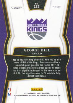 2017-18 Panini Select - Scope Prizms #127 George Hill Back