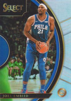 2017-18 Panini Select - Silver Prizms #35 Joel Embiid Front