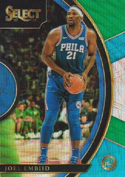 2017-18 Panini Select - Tri-Color Prizms #35 Joel Embiid Front