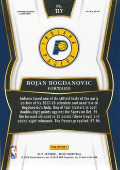 2017-18 Panini Select - Tri-Color Prizms #117 Bojan Bogdanovic Back