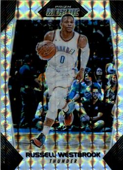 2017-18 Panini Mosaic #69 Russell Westbrook Front