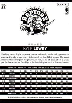 2014-15 Panini NBA (International) #68 Kyle Lowry Back