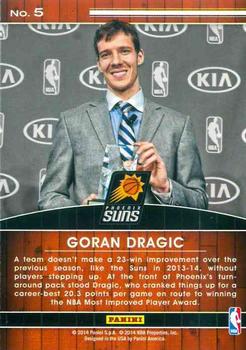 2014-15 Panini NBA (International) - High Honors #5 Goran Dragic Back
