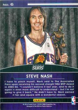 2014-15 Panini NBA (International) - High Honors #6 Steve Nash Back
