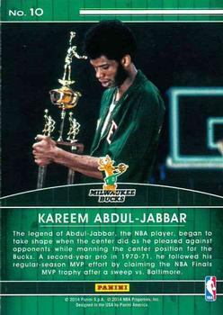 2014-15 Panini NBA (International) - High Honors #10 Kareem Abdul-Jabbar Back