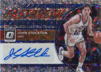 2017-18 Donruss Optic - Fast Break Signatures #FB-JSK John Stockton Front
