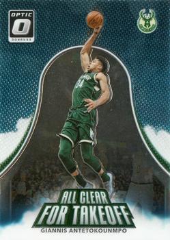 2017-18 Donruss Optic - All Clear for Takeoff #4 Giannis Antetokounmpo Front