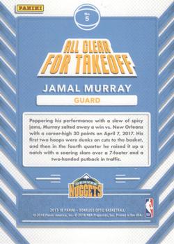 2017-18 Donruss Optic - All Clear for Takeoff #5 Jamal Murray Back