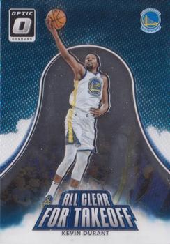 2017-18 Donruss Optic - All Clear for Takeoff #9 Kevin Durant Front