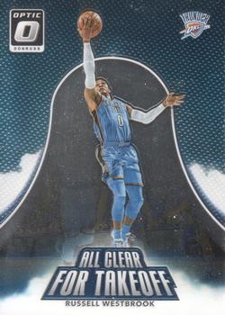 2017-18 Donruss Optic - All Clear for Takeoff #11 Russell Westbrook Front