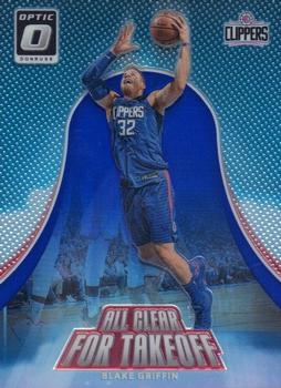 2017-18 Donruss Optic - All Clear for Takeoff Blue #12 Blake Griffin Front
