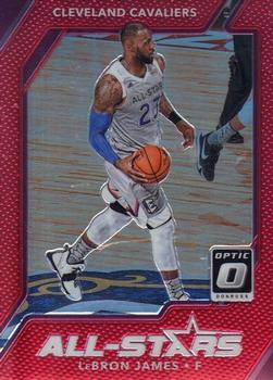 2017-18 Donruss Optic - All Stars Red #15 LeBron James Front