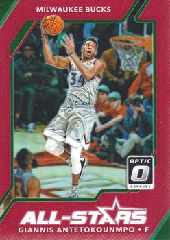 2017-18 Donruss Optic - All Stars Red #16 Giannis Antetokounmpo Front