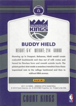 2017-18 Donruss Optic - Court Kings #13 Buddy Hield Back