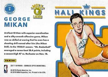 2017-18 Donruss Optic - Hall Kings #8 George Mikan Back