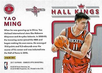 2017-18 Donruss Optic - Hall Kings #20 Yao Ming Back