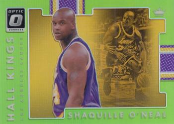 2017-18 Donruss Optic - Hall Kings Lime Green #19 Shaquille O'Neal Front