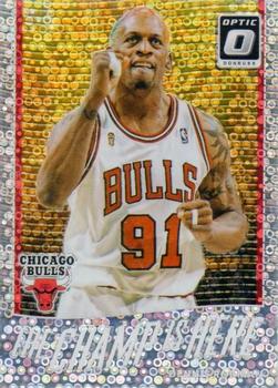 2017-18 Donruss Optic - The Champ is Here Fast Break Holo #4 Dennis Rodman Front