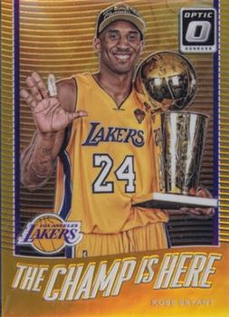 2017-18 Donruss Optic - The Champ is Here Gold #6 Kobe Bryant Front