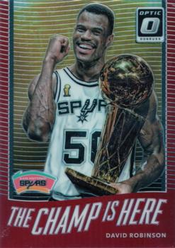 2017-18 Donruss Optic - The Champ is Here Red #3 David Robinson Front