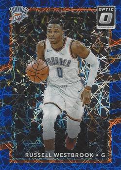2017-18 Donruss Optic - Blue Velocity #101 Russell Westbrook Front