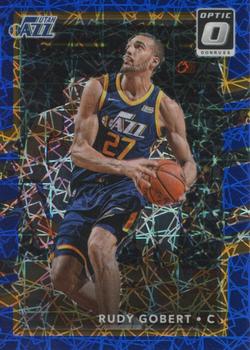 2017-18 Donruss Optic - Blue Velocity #142 Rudy Gobert Front