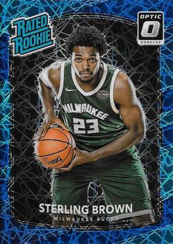 2017-18 Donruss Optic - Blue Velocity #165 Sterling Brown Front