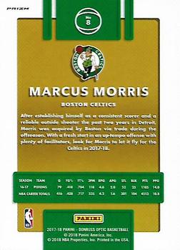 2017-18 Donruss Optic - Holo #8 Marcus Morris Back